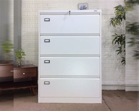 commclad 4 drawer steel mobile file cabinet|4 Drawer File Cabinet, Metal Filing Cabinets With Lock For A4.